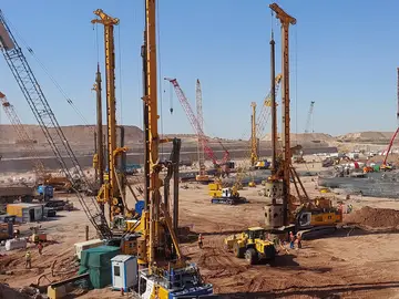 Foundation Piles for the project The Line 